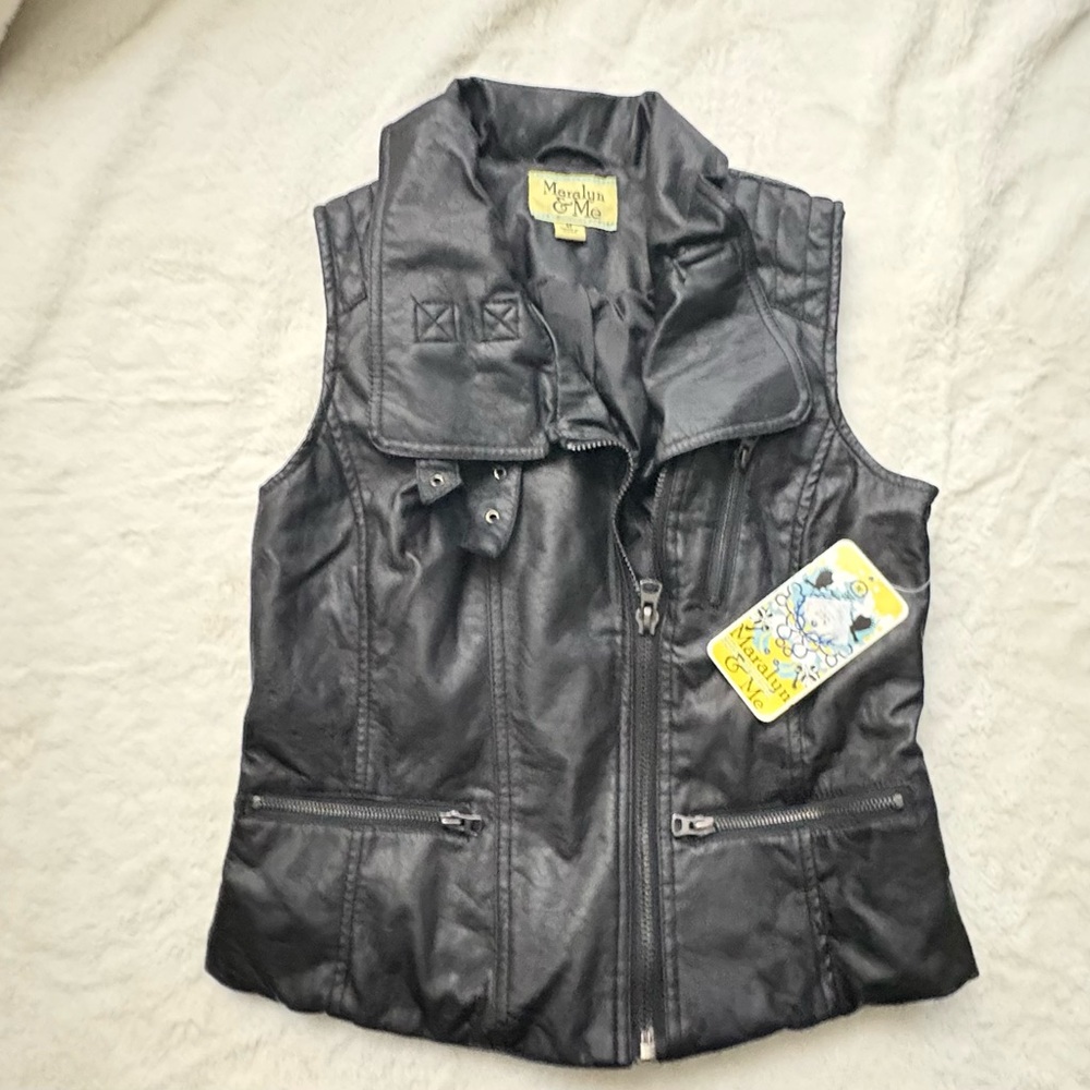 Morgan & Milo Black Leather Vest